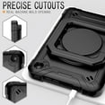 thumbnail image 5 of Epicgadget Case for Amazon Fire 7 Tablet 7” Display (12th Generation,2022 Release) Hybrid Shockproof 360 Rotating Multi-Functional Ring Stand Case with Shoulder Strap Kid-friendly (Black/Black), 5 of 5