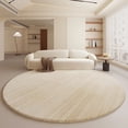 thumbnail image 4 of Cream Style Carpets for Living Room Fluffy Soft Bedroom Decor Round Carpet Minimalist Bedside Plush Rug Large Area Thicken Mat My Lux Decor Round, 4 of 14