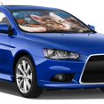 thumbnail image 4 of Fotbe Playful Cat Car Windshield Sunshade | Sun Visor Protector Front Window Shade, Keeps Out UV Rays, Keeps Your Vehicle Cool-Small, 4 of 7