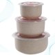 thumbnail image 4 of EeaseMX 3 cajas de paja de trigo para guardar alimentos, recipientes para el almuerzo, vajilla, juego de vajilla (color crema nórdico), 4 of 7