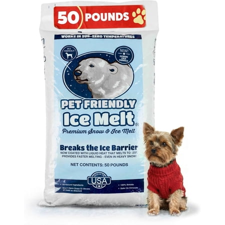 Furrow Pet Friendly Ice Melt (50 lb) All Natural Ice Melt Made with Naturally Occurring Salts and Minerals, Fast Acting Ice Breaker, Works in Sub Zero Temperatures, Made in USA