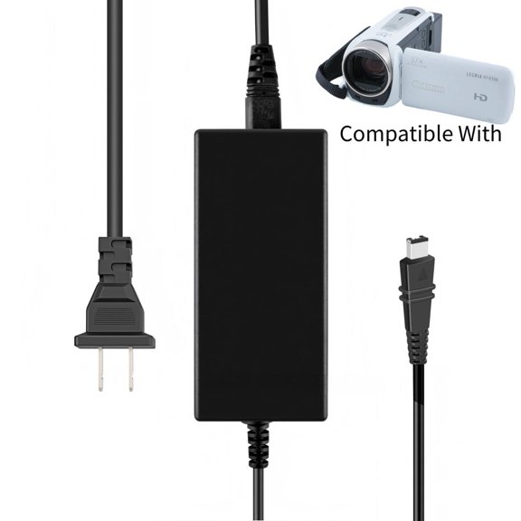 AC Adapter Charger Compatible With VIXIA HF R500 R506 Camcorder