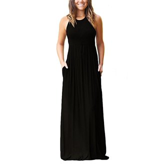 Riviera Sun Tie Dye Spaghetti Strap Maxi Dress - Navy With White Lines, Flowy Rayon, Size Large