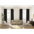 thumbnail image 1 of 3S Brother's Mocha Extra Long Shiny Velvet Curtains Luxury Colors Light Blocking Hang Back Tab & Rod Pocket 1 Panel Curtain 5-30 Ft Home Décor Custom Made Drapes -Made in Turkey(52"W X 252"L), 1 of 6