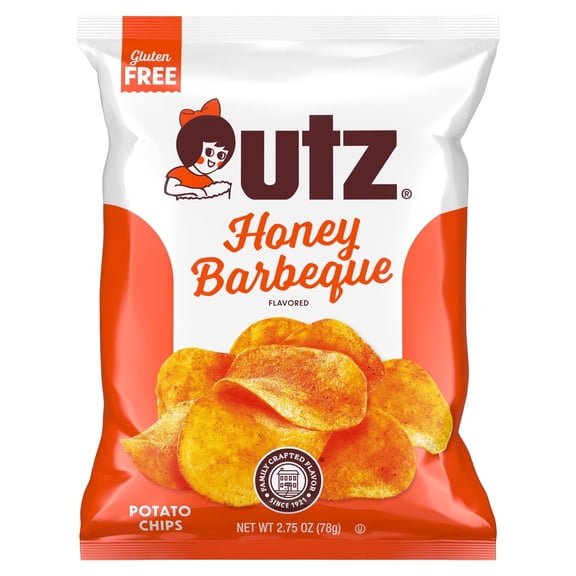 Utz Honey BBQ Potato Chips, 2.75 oz. - Pack of 14