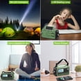 thumbnail image 3 of Radio de emergencia Raynic CR1009Ultra de 12000 mAh con cargador solar, 3 of 7