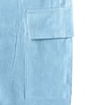 thumbnail image 7 of Men's Quick-Dry Cargo Shorts - Multi-Pocket Casual Beach Shorts - Relaxed Fit Drawstring Walking Shorts for Summer Outdoor & Hiking Sky Blue XXXL, 7 of 7