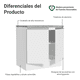 thumbnail image 3 of Mueble de cocina Madesa 2 puertas 80 cm Blanco G2480009GL, 3 of 9