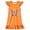 X5 Orange, variant on Ticikt Girls Nightgown, Ruffle Fly Sleeve Cartoon Print Sleep Dress, Soft Cute Casual Loungewear for Kids,Hot Pink