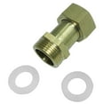 thumbnail image 2 of Conexiones internas y externas del conector de latón del tubo de agua de la instalación de tuberías de latón de 2 vías UNA Soledad Adaptador de rosca de latón de 2 vías, 2 of 8