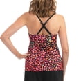 thumbnail image 2 of Dolfin Aquashape Women's Print Tie Front Tankini Top in Jag, Size S, 2 of 2