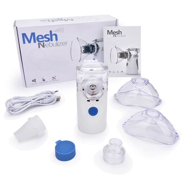 Nebulizador ultrasónico portátil para el hogar, miniinhalador para asma, HumidiFicador automático, para el cuidado de la salud de adultos