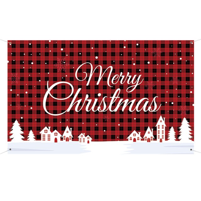Christmas Decorations Christmas Background Cloth New Year Decoration Holiday Party Event Hanging Cloth