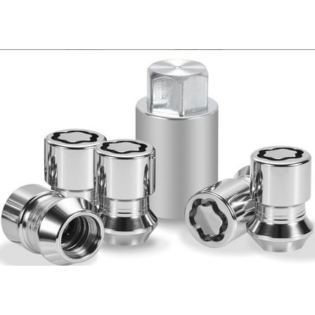 Chrome Plated Wheel Security Locking Nuts Exposed Lugs for Ford Bronco 2021-2025