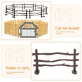 thumbnail image 3 of QUMIIRITY 1 Ensemble de Clôture en Plastique pour Décoration Intérieure Design Réaliste, 3 of 5