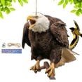 thumbnail image 4 of Bird Repel Scarecrow, Owl Scarecrow Scarer Pendant, Decorative Scarer Pendant with Bell, Fake Bird Scare Device, Waterproof Patio Balcony Garden Decorations, 4 of 10