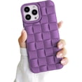 thumbnail image 2 of Compatible con iPhone 13 Pro Max Funda para mujeres/niñas, lindo diseño 3D de silicona suave a prueba de golpes con esquinas elevadas para iPhone 13 Pro Max (púrpura), 2 of 5