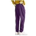 thumbnail image 5 of AINIYS Women's Outdoor Hiking Pants Straight Leg Waterproof Windproof Multi-Pocket Trousers for Camping Trekking Travel Purple XXXL, 5 of 5