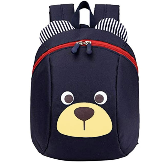 xinxixnxx Cartoon Anti-lost Kids Backpack Semicircle Kindergarten Schoolbag Cyan