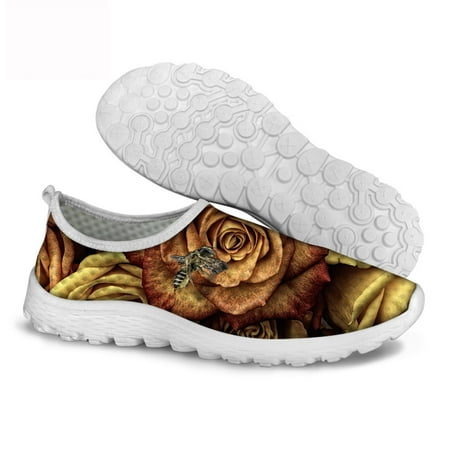 

Loafers Women Summer Beach Slip On Mesh Shoes Ladies Colorful Flower Printed Woman Casual Shoes Flat Sneakers Big Size 35-45