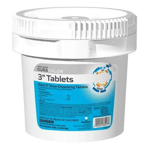 Haviland C008024CS77C1 3 in. 4 lbs Wrapped Tab Sanitizers Fulfillment Durachlor