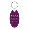thumbnail image 3 of ThisWear Nana Gifts From Granddaughter Nana Endless Kisses Fun Stories Cookies 2-Pack Aluminum Oval Keychain, 3 of 3