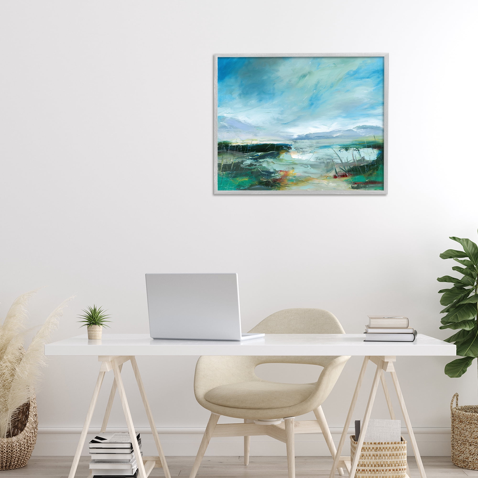Stupell Industries Days By The Loch Gray Framed Giclee Art, design by Lesley Birch