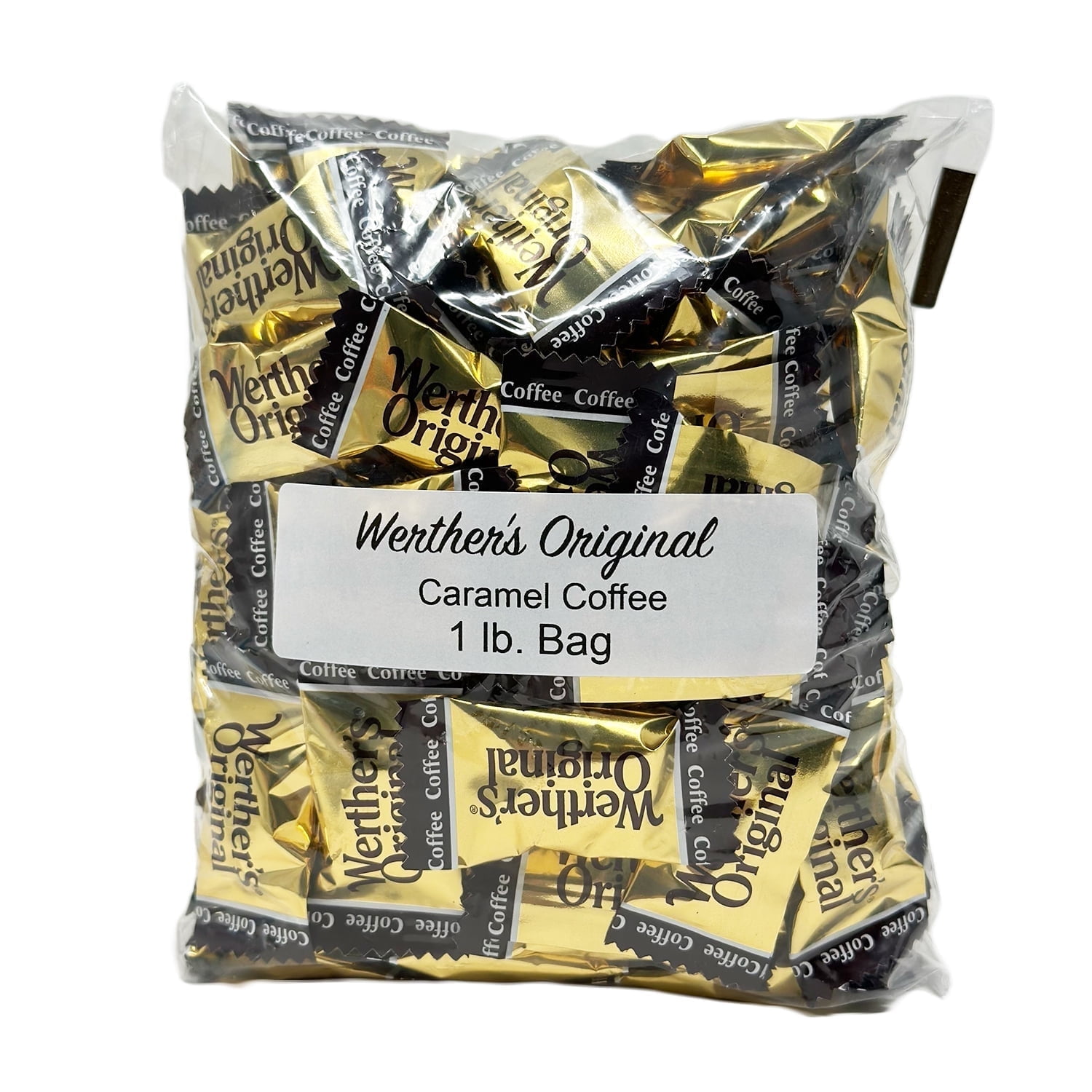 Bulk Werthers Original Hard Candy | Bulk Candy Individually wrapped | Werthers Caramel Candy | 1 lb Individual Flavor Bag | Ships in an Aromatik™ Resealable Pouch (Caramel Coffee)