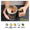 thumbnail image 6 of DaaSiGwaa Rechargeable Self Stirring Mug - Magnetic Electric Auto Mixing Stainless Steel Cup for Office/Kitchen/Travel/Home Coffee/Tea/Hot Chocolate/Milk-400 ml/13.5 oz(Blue), 6 of 9