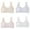 Grey 1PCS & White 1PCS & Pink 1PCS & Beige 1PCS, variant on 3 Pack Girl Bras Wireless Pack Of 6 Kids Girls Underwear Foam Bra Vest Children Underclothes Sport Undies Clothes Girl Bra Girl Bras Wireless Pack Of 6 M