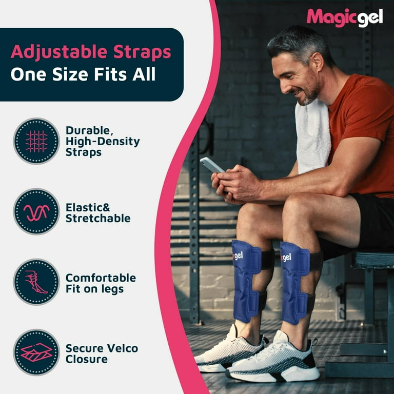 Shin Splint Relief: Hot Cold Packs, Cryoball Stretch Bands for