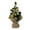 Gold, variant on 7.87 Inch Tabletop Christmas Tree - Mini Artificial Pine Xmas Tree with Fabric Base for Indoor Holiday Decorations