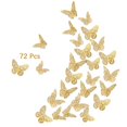 thumbnail image 1 of Décoration Murale Papillon Doré 3D, 72 Pièces 3 Tailles 3 styles, 1 of 5