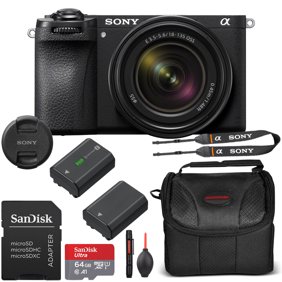 Sony a6700 Mirrorless Camera 18-135mm Lens Bundle   Extra Battery, 64GB Memory Card, Case & More (International Version)
