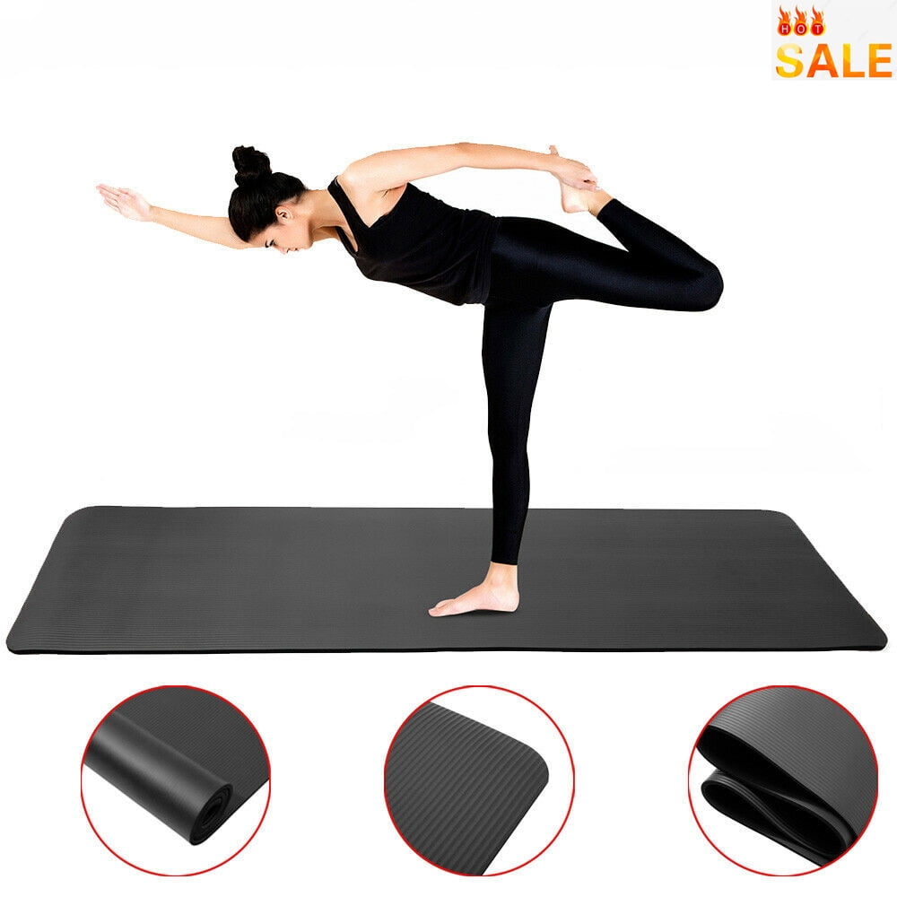 Yoga Mat, Extra Thick Yoga Mat Double-Sided Non Slip, Professional TPE Yoga  Mats for Women Men, Workout Mat for Yoga, Pilates and Floor Exercises 