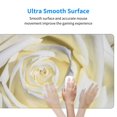 thumbnail image 5 of Bingfone White Rose Large Gaming Mouse Pad,Extended Desk Mousepad With Stitched Edges,Non-Slip Base,Water Resist Keyboard Pad For Gamer, Office & Home, 29.5 X 16 In, 5 of 9