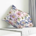 thumbnail image 3 of Spring Flowers Pillow Covers 20x20 Inch Decorative Throw Pillow Cover, Watercolor Floral Dragonflies Vintage Sofa Pillowcases Accent Cushion Case Home Decor Bedroom Living Room, 3 of 6