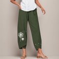 thumbnail image 1 of WILLBEST Pantalones Casuales de Mujer con Cintura Elástica y Estampado Floral, Diseño de Pierna Ancha para Un Uso Diario Cómodo. Mediana, 1 of 2