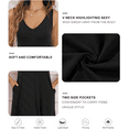 thumbnail image 6 of PPYOUNG Women's Summer Casual V Neck T Shirt Dresses Simple Tank Vest Dress Beach Cover up, 6 of 6