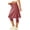 Burgundy, variant on Women 20" Knee Length Tennis Skirt with Built in Legging Golf Skirts Skirted Legging with Pockets