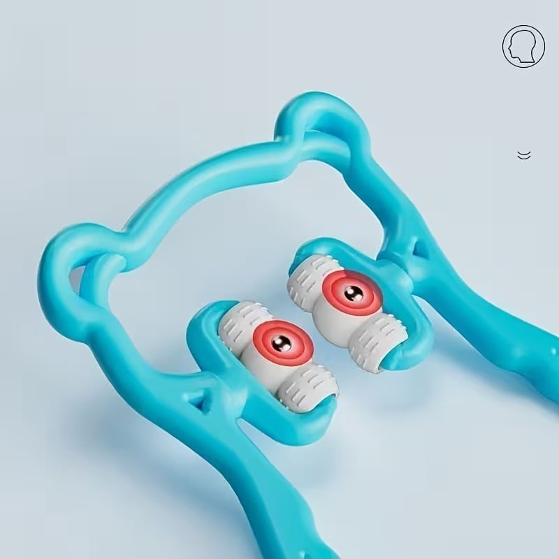 Cervical spine massage artifact manual kneading neck massager with rotatable design to relieve cervical spine fatigue