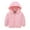 Pink, variant on tarylea Hoodies for Toddler Baby Girls Boys Full Zipper Cinch Cuff Jacket Solid Color Long Sleeve Lightweight Infant Tops Casual Warm Winter Dailywear Tops for 1-10 Years