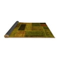 thumbnail image 2 of Ahgly Company Indoor Square Patchwork Yellow Transitional Area Rugs, 7' Square, 2 of 4