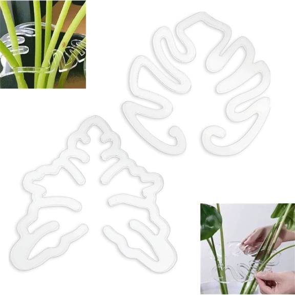 2PCS Monstera Grapple Monstera Leaf Plant Support Turtle Shell Bamboo Clamp Set Unique&Aesthetic Monstera Plant Support
