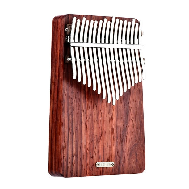 K17A Piano de pulgar portátil de 17 teclas Kalimba Mbira Sanza Padauk Matetial LINGTING Madera