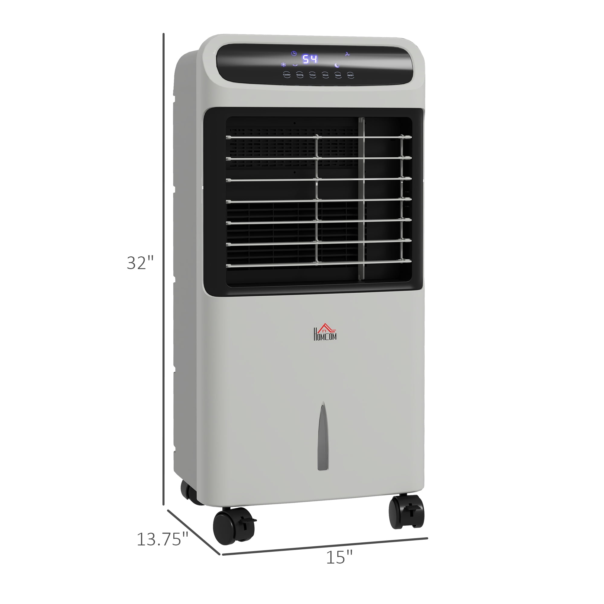 Swamp Cooler Air Conditioner, 3-In-1 Ice Cooling Fan with 3.2 Gal Water Tank,60° Oscillating,3 Modes, 3 Speeds, 12H Timer, Remote,Quiet Evaporative Air Cooler for Bedroom Office
