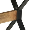 thumbnail image 5 of vidaXL Dining Table 140x70x76 cm Rough Mango Wood, 5 of 5