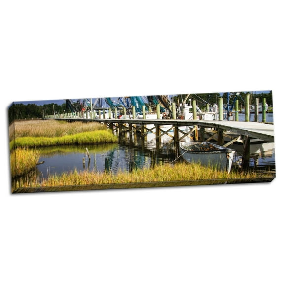 Gango Home Decor White Point Harbor by Alan Hausenflock (Ready to Hang); One 36x12in Hand-Stretched Canvas