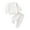 White, variant on YTDSCS Kids Baby Spring Fall Sweatshirt Sweatpants Set for Girls,Infant Girls Long Sleeve Pullover Set Soft Breathable Sweatsuit Top+Elastic Pants Outfits,Sizes 3M-4Y