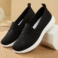 thumbnail image 2 of Willtoo Orthopedic Slip on Walking Shoes for Women Comfortable Embroidered Arch Support Wide Width Work Sneakers Nurse Shoes for Women Black 7 Wide, 2 of 6